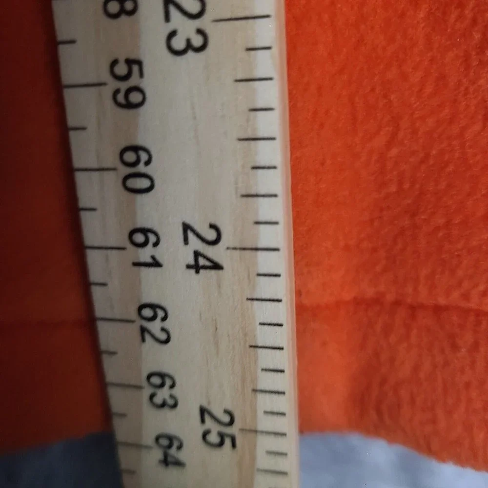Columbia Fleece‎ Jacket Boys Large Orange Gray Full Zip Softshell Youth Casual
